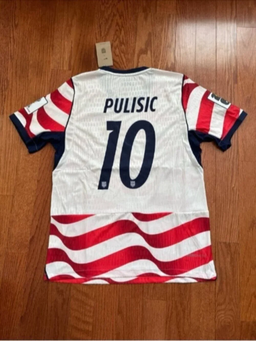 USA Home Soccer Jersey PLAYER VERSION Pulisic #10 World Cup 2026 - Picture 12 of 13